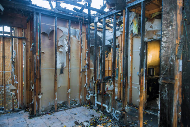 Professional Soot Cleanup technician working in Baldwin, MD